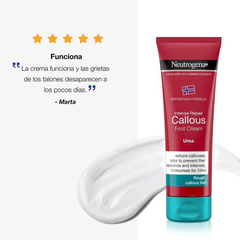 Neutrogena Intensiivinen korjaava jalkavoide kovettumien pehmentämiseen, 50 ml