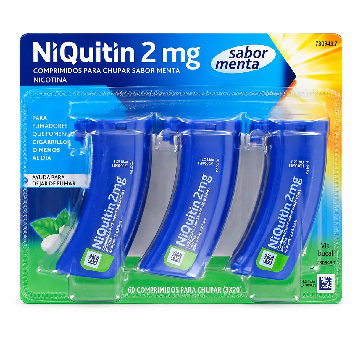 Niquitín 2 mg, 60 minttumaista tablettia