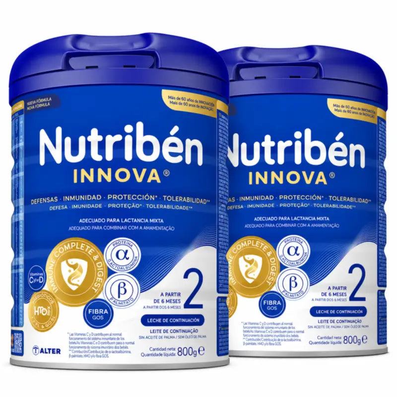 Nutribén Innova 2 Jatkomaitoseos, 2 x 800 g
