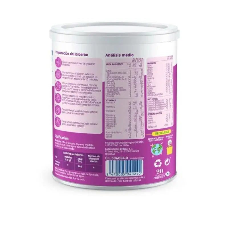 12 kpl:n pakkaus Blemil Plus 2 Fh -jatkomaitoa, 400 g