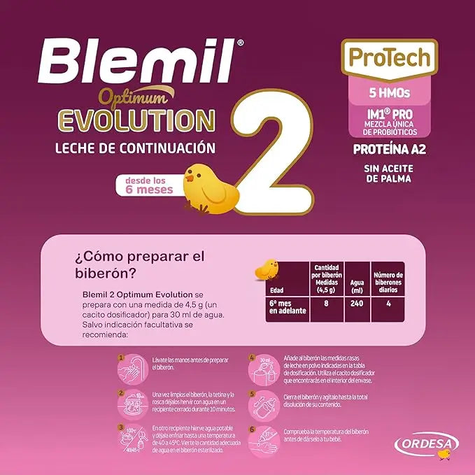 Blemil Optimum Evolution 2 jatkomaitoseos, 2 x 800 g