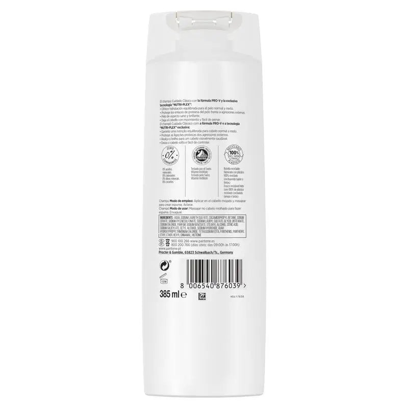 Pantene Nutri Plex Classic -shampoo 385 ml