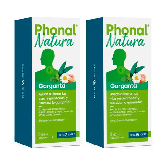 Phonal Natura Throat Duplo, 2 x 120 ml