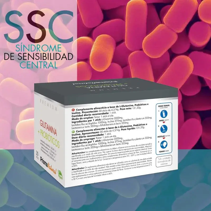Prisma Premium Glutamiini + probiootit, 30 annospussia