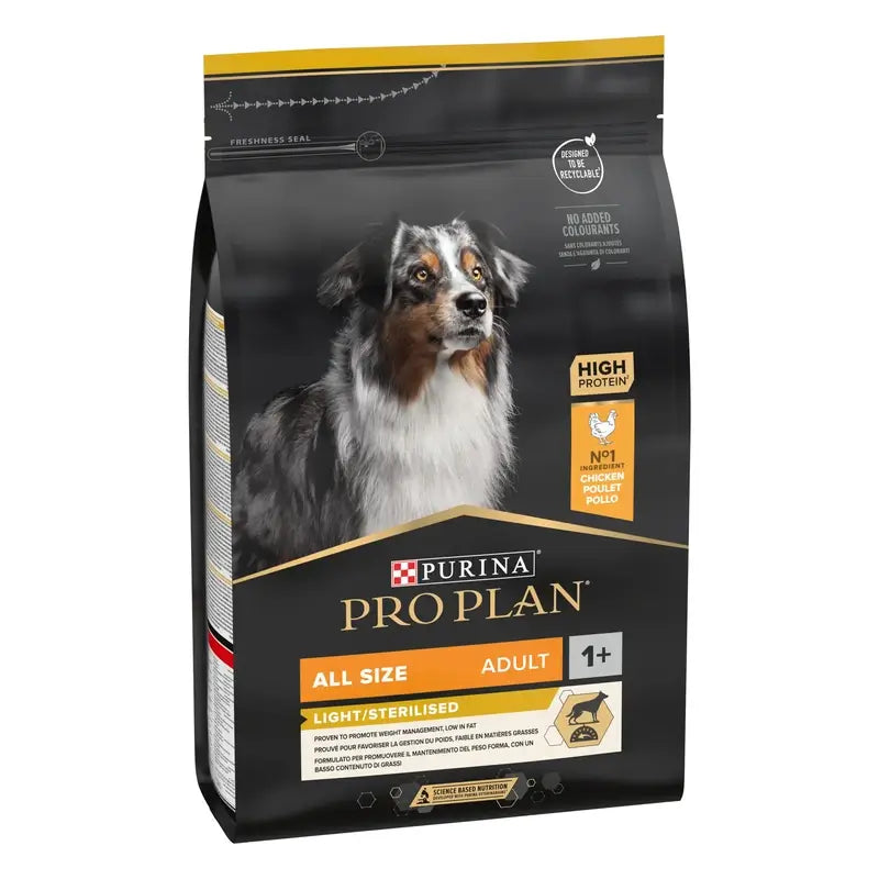 Purina Pro Plan Canine Adult Sterilized Light 3 kg, koiranruoka