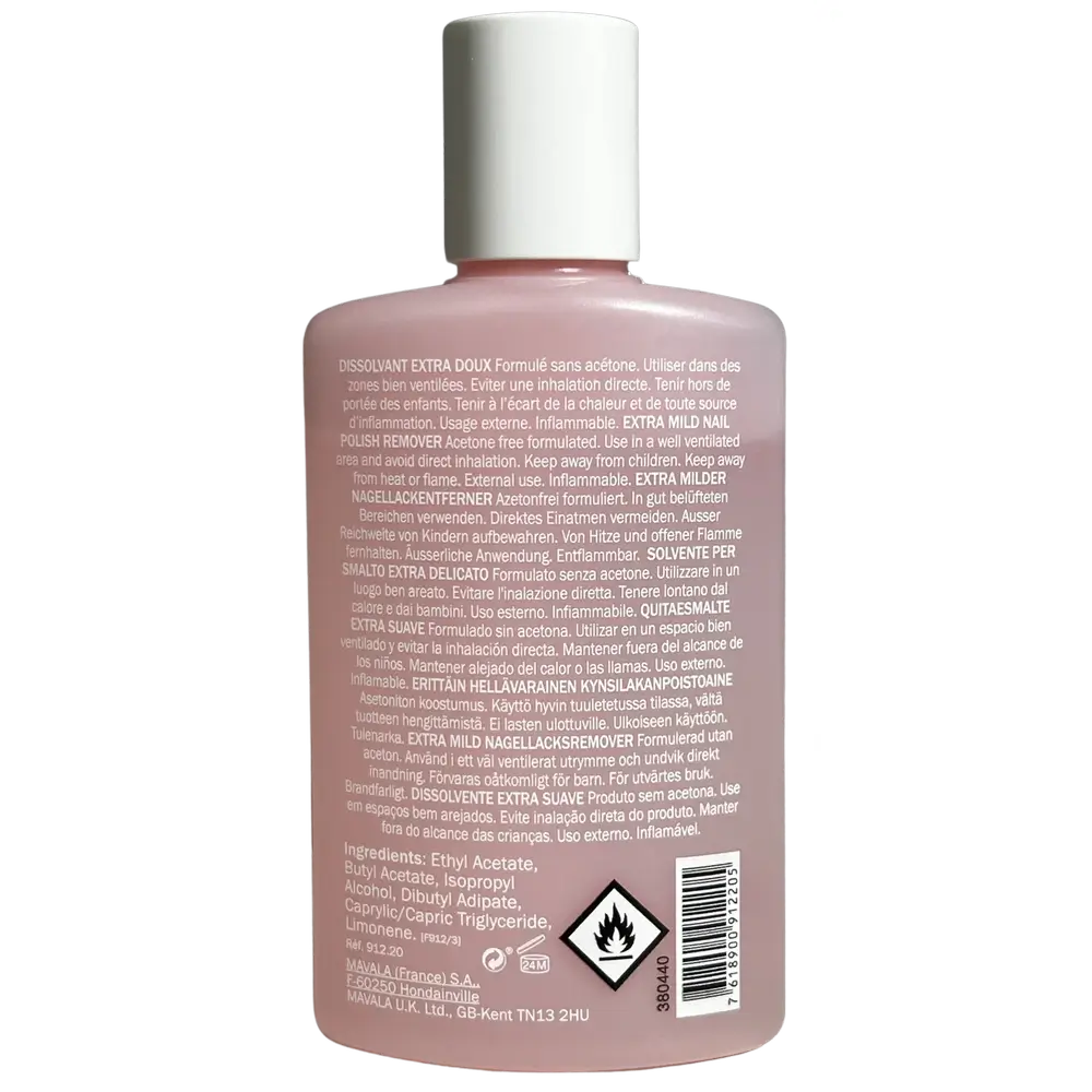 Mavala asetoniton kynsilakanpoistoaine, vaaleanpunainen, 100 ml