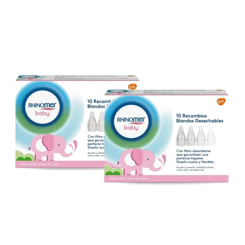 Rhinomer Baby -nenäimurin vaihtosuulakkeet, 10 kpl, 2 kpl:n pakkaus