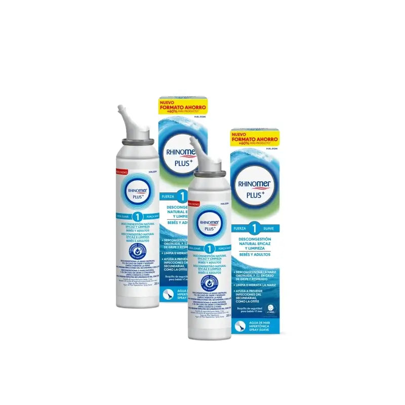 Rhinomer Plus+ F1 vauvoille ja aikuisille, 200 ml, 2 kpl:n pakkaus
