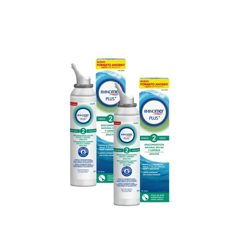 Rhinomer Plus+ F2 Aikuisille, 200 ml, 2 kpl:n pakkaus