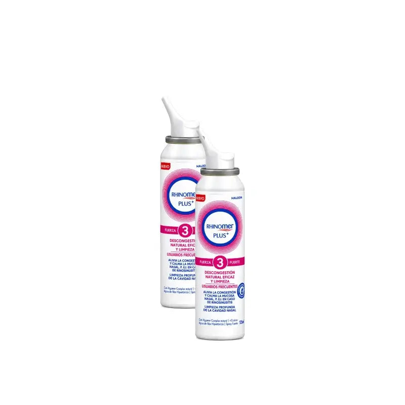 Rhinomer Plus+ F3 säännöllisille käyttäjille, 125 ml, 2 kpl:n pakkaus