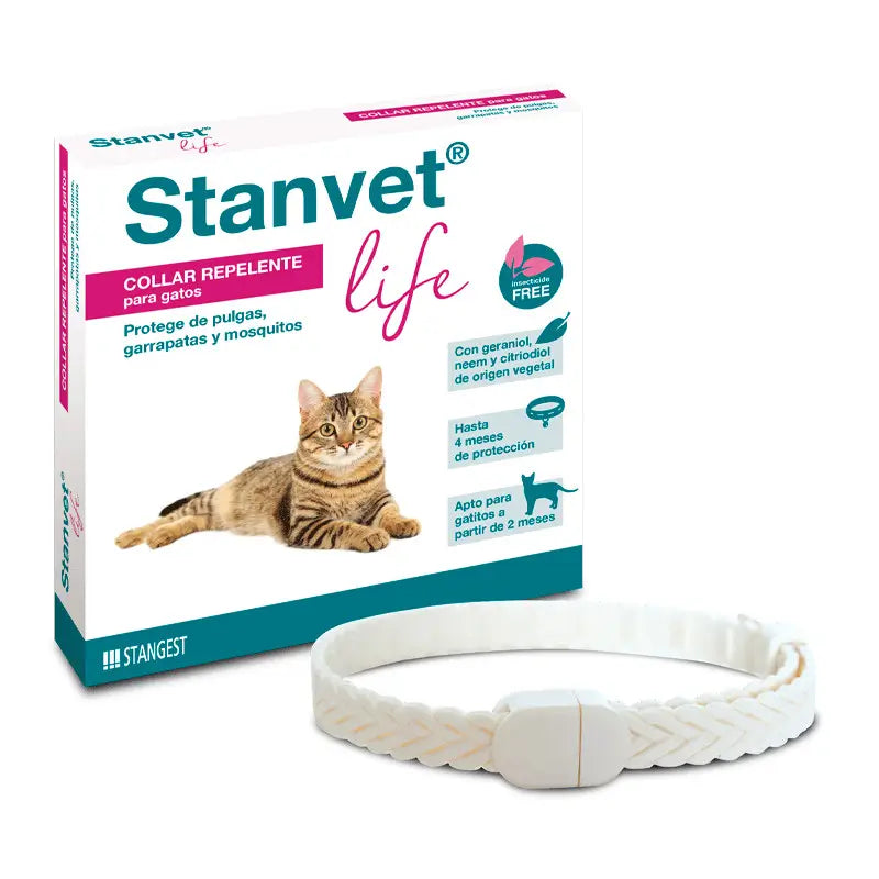 Stangest Stanvet Life -kaulapanta, kissan karkotin, 37 cm