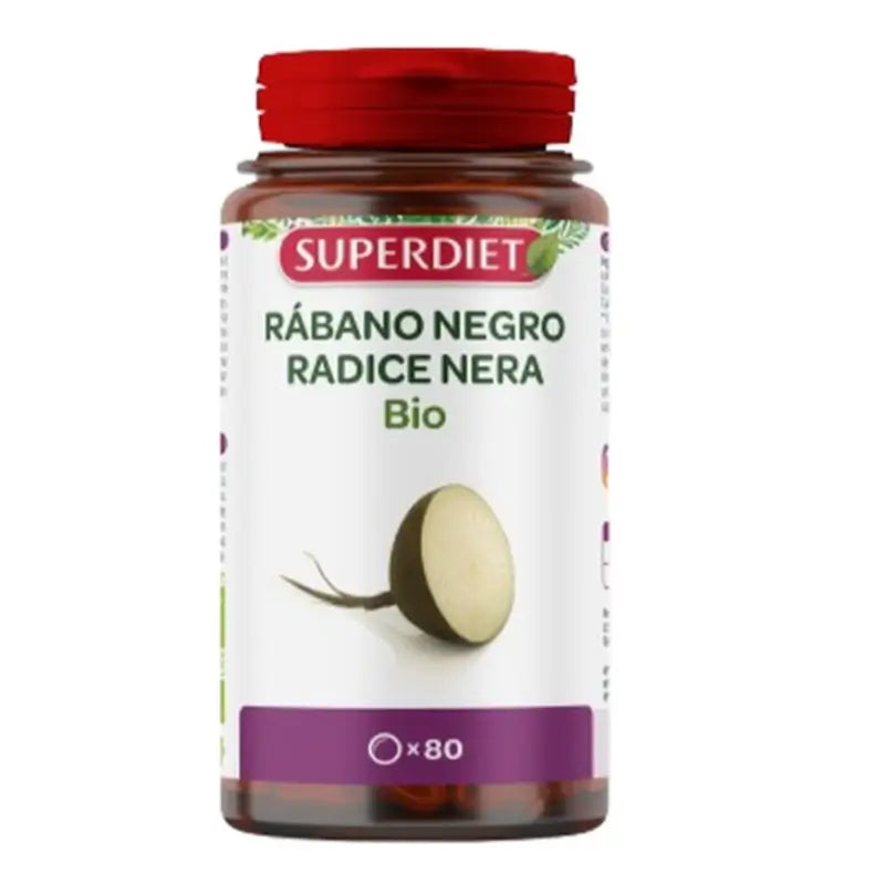 Superdiet Mustajuuri, luomu, 80 tablettia