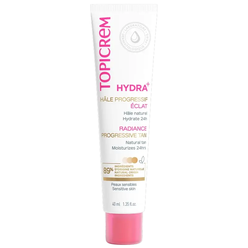 Topicrem Hydra+ asteittainen rusketus, 40 ml