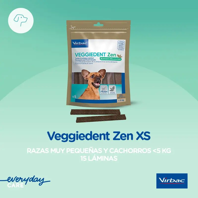 Virbac Veggiedent Zen Xs, hammashoitovälipala erittäin pienille koiraroduille