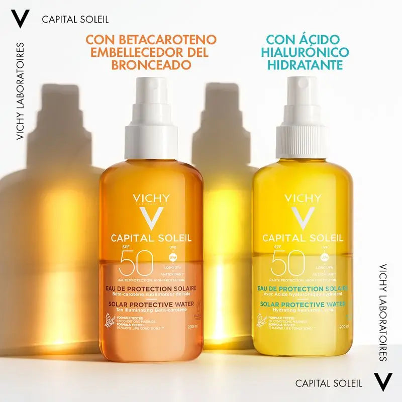 Vichy Capital Soleil aurinkosuojavesi SPF 50, kosteuttava, 200 ml