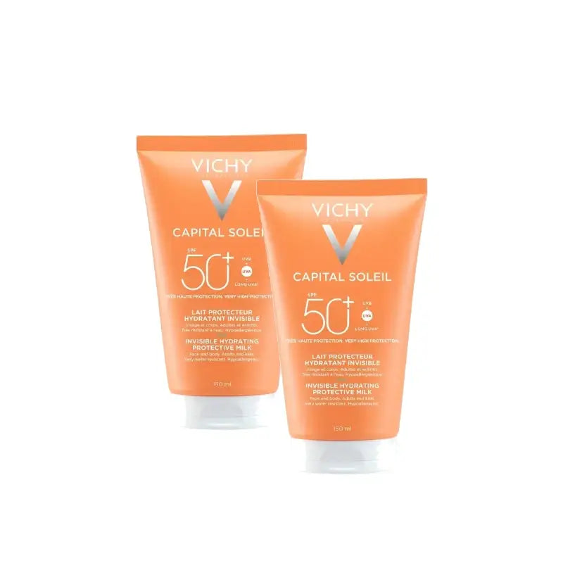Vichy Capital Soleil kosteuttava voide SPF50+ 150 ml, 2 kpl:n pakkaus