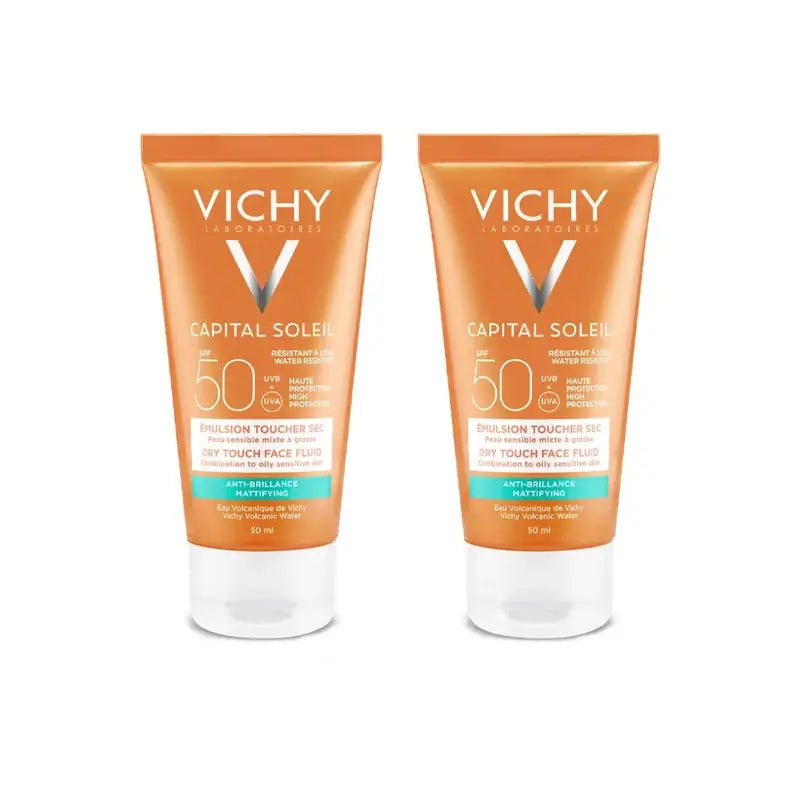 Vichy Capital Soleil Tacto Seco SPF 50, 2 x 50 ml