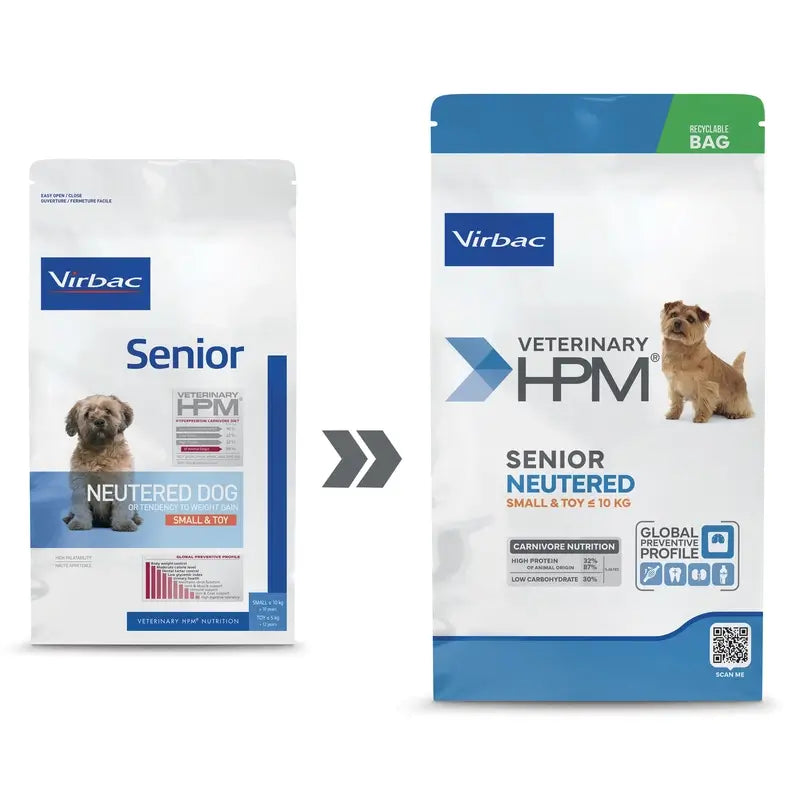 Virbac Hpm Senior Dog Neutered Small & Toy 3 kg, koiranruoka