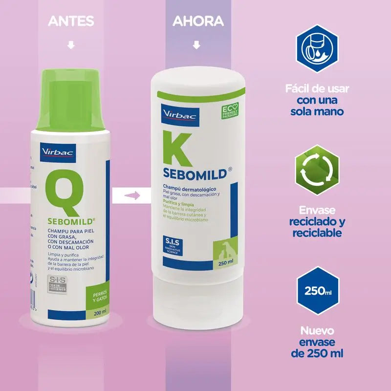 Virbac Sebomild -shampoo 250 ml