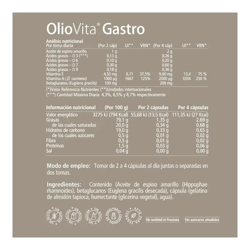 OlioVita Gastro 60 kapselia – Ruoansulatuksen hoitoa merinakkeleilla