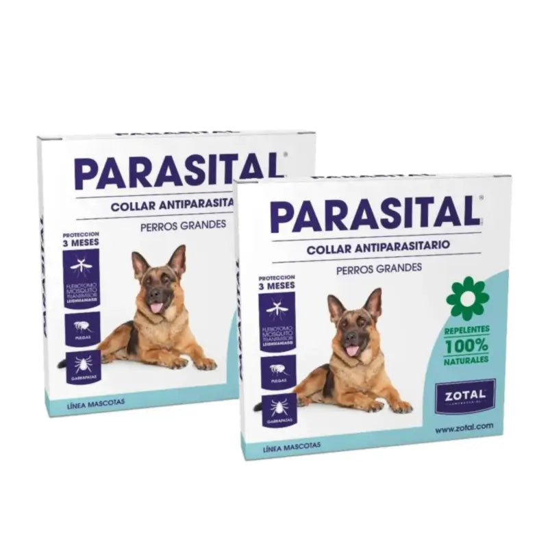 Zotal Parasital -loisesto-kaulapanta suurille koirille, 2 kpl:n pakkaus