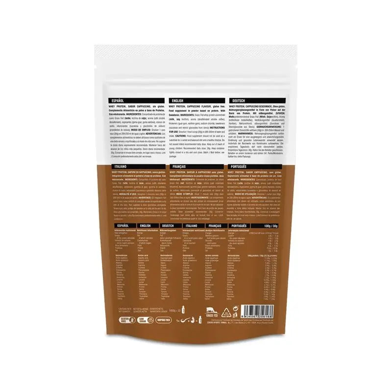 226Ers Whey Protein Grass Fed -proteiinijuoma, Grass Fed Cappuccino, 1000 g