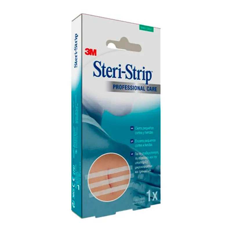 3M Steri-Strip 1542IP-1 Reinforced Adhesive Skin Sutures 6x38mm, 6 Sutures
