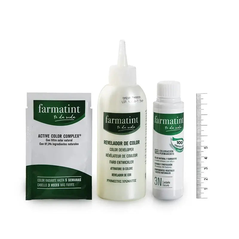 Farmatint 3N Tumma kastanja - pysyvä hiusväri geeli