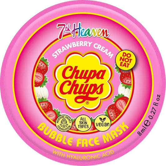 7 Heaven Bubble Chupa Chups Strawberry-Cream Bubble Face Mask