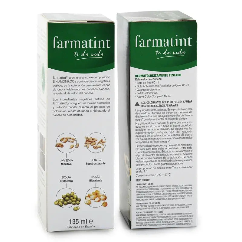 Farmatint 8R Vaalea kuparinen vaalea pysyvä hiusväri geeli