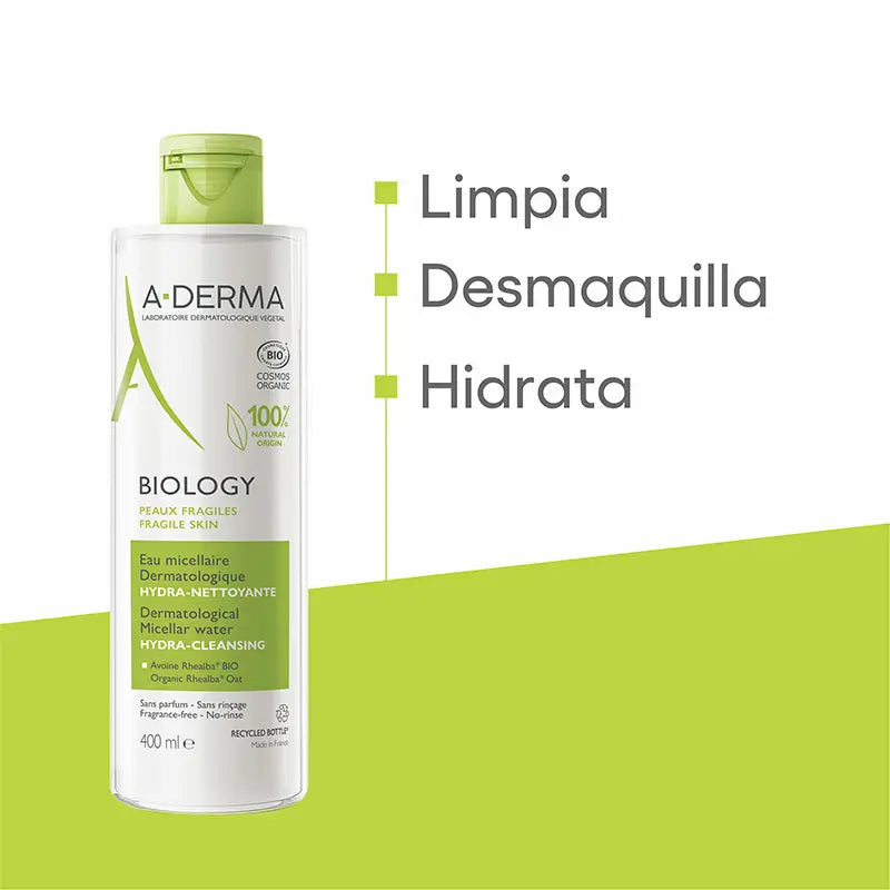 A-Derma Biology dermatologinen misellivesi 400 ml