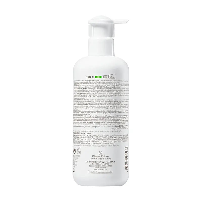 A-Derma Exomega Control pehmentävä vartalovoide 400 ml