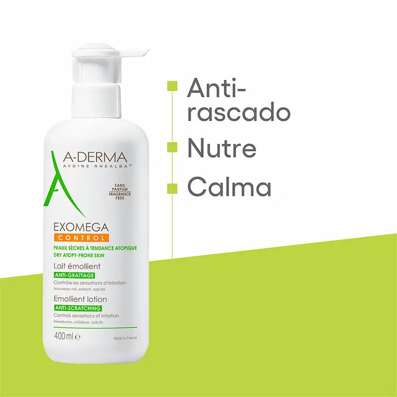 A-Derma Exomega Control pehmentävä vartalovoide 400 ml