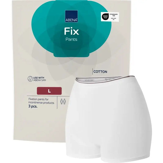 Abena Fix -puuvillaiset kiinnityshousut, koko L, 10 kpl