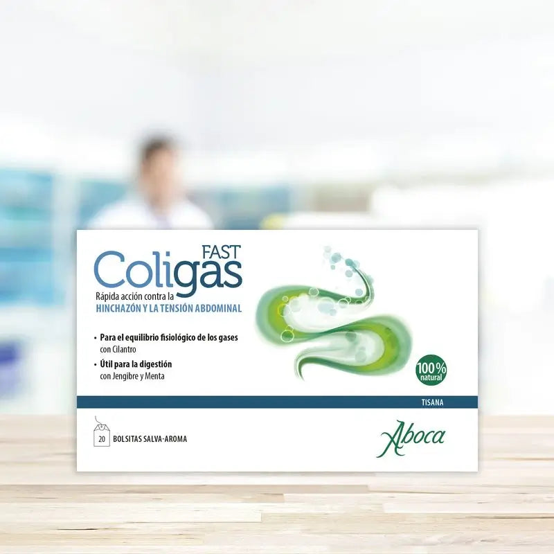 Aboca Coligas Fast -yrttiteet, 20 pussia