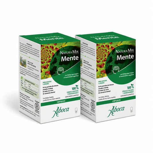 Aboca Natura Mix Advanced Mente, 50 kapselia, 2 kpl:n pakkaus