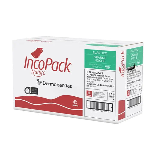 Incopack Nature joustava imukykyinen tuote, koko L, 80 kappaletta