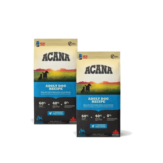 Acana Canine Adult 17 kg koiranruoka, 2 kpl:n pakkaus