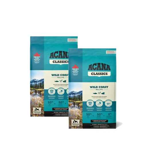 Acana Canine Adult Classics Wild Coast 14,5 kg koiranruoka, 2 kpl:n pakkaus
