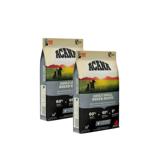 Acana Canine Adult Heritage pienirodut, 2 x 2 kg:n pakkaus, koiranruoka