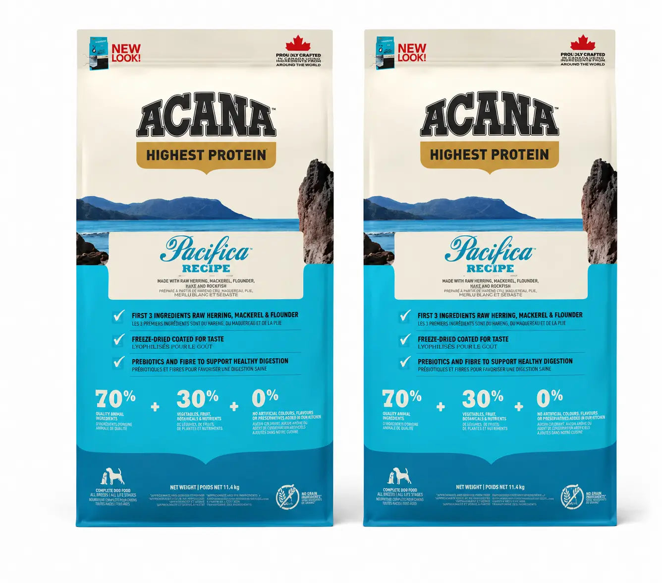 Acana Canine Adult Regionals Pacifica 11,4 kg koiranruoka, 2 kpl:n pakkaus