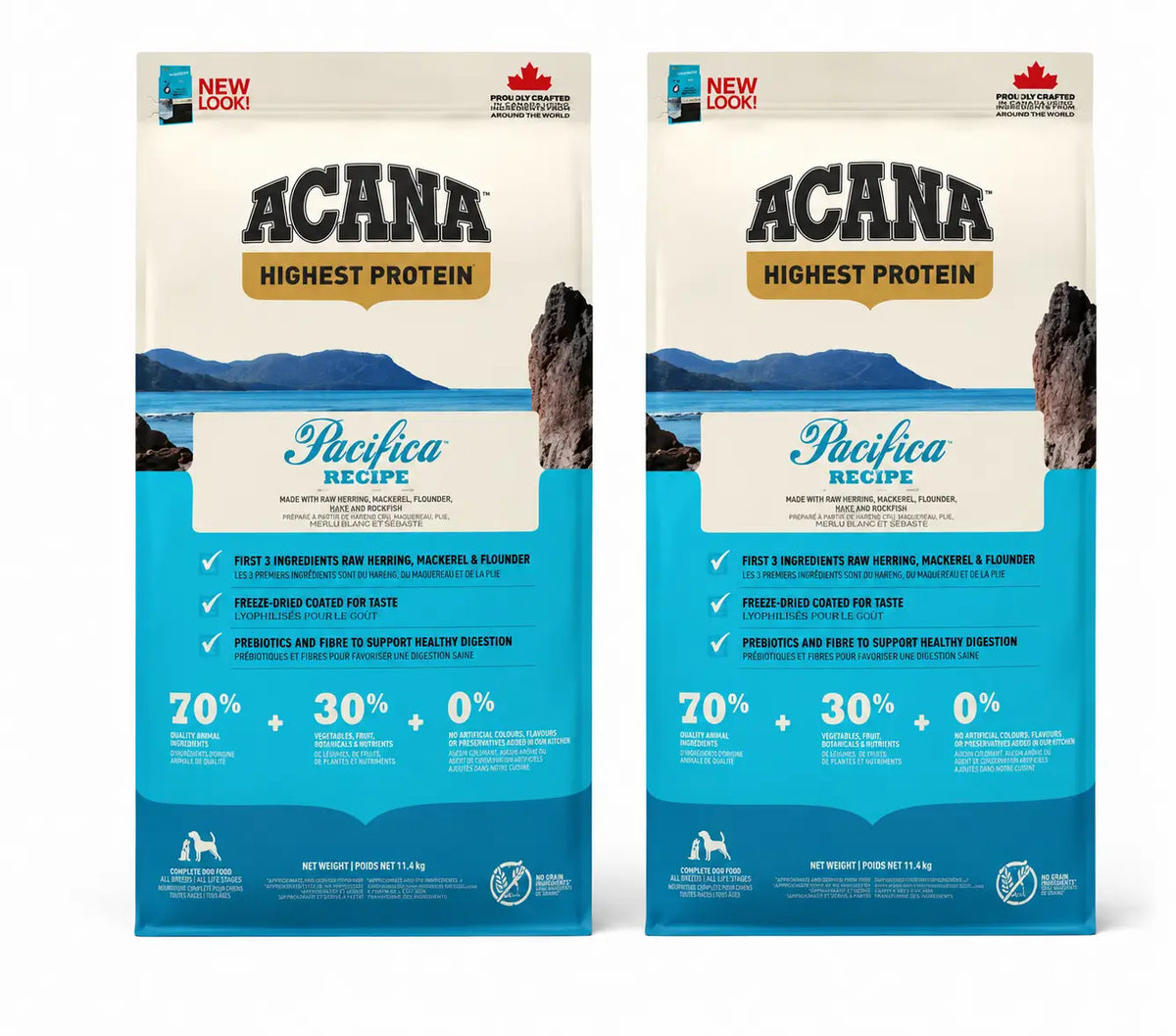 Acana Canine Adult Regionals Pacifica 11,4 kg koiranruoka, 2 kpl:n pakkaus