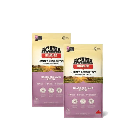 Acana Canine Adult Singles Grass Fed 17 kg koiranruoka, 2 kpl:n pakkaus