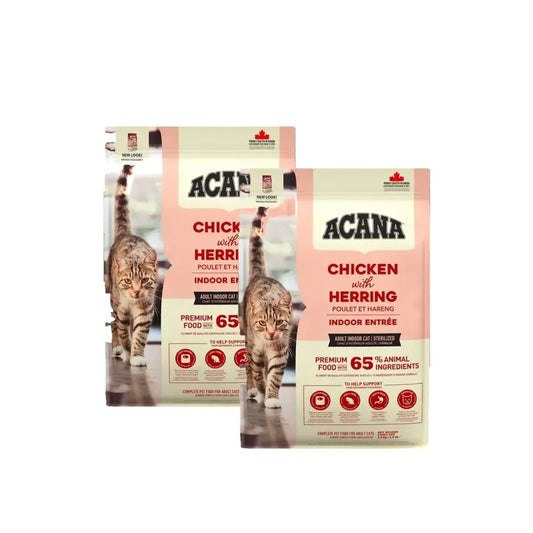 Acana Feline Adult Indoor 1,8 kg kissanruoka, 2 kpl:n pakkaus