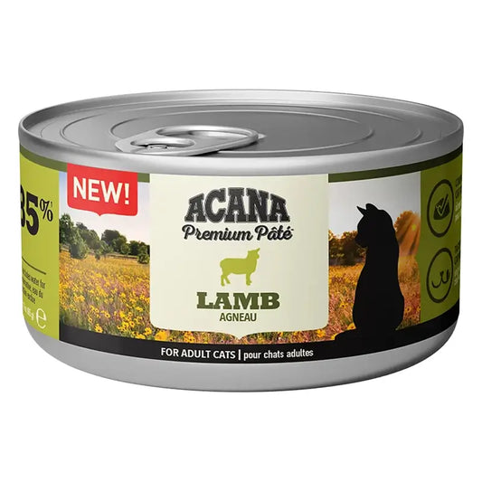 Acana Feline Premium -lampaanlihapasteija, 24 x 85 g, kissan märkäruoka