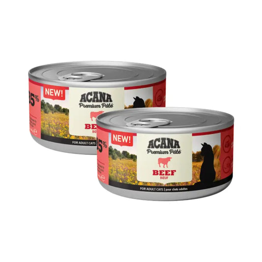 Acana Feline Premium naudanlihapasteija, 2 x 24 x 85 g:n pakkaus, kissan märkäruoka
