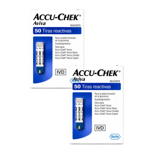Accu-Chek Aviva verensokeritestiliuskat, pakkaus 2 x 50 kpl