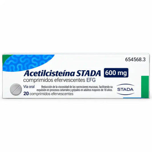 Stada Asetyylikysteiini Efg 600 mg 20 poreilevaa tablettia
