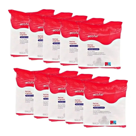 Acofar Karinas Tocological Cotton Pads, 10x20 Units