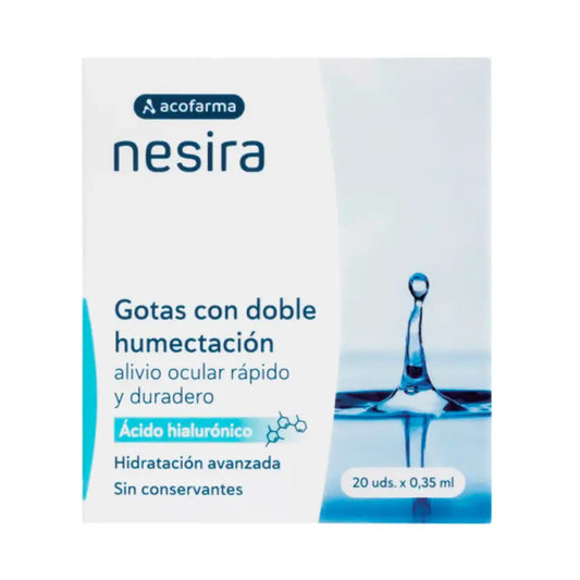 Acofar Nesira Double Moisturising Drops Ah 20 Single Doses